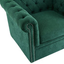 Chesterfield Style Swivel Club Chair With Button Tufted by HouseOfZazla