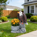 Standing Eagle Statue Garden Planter