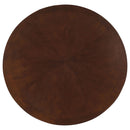 Calloway - Round Game Table With Pedestal Base - Dark Brown by HouseOfZazla