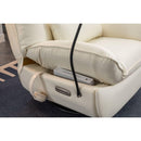 270 Swivel Glider Recliner Chair, Power Recliner Rocking Chair, USB Port Charge for Nursery Chair with Atmosphere Lamp for Living Room Bedroom Apartment