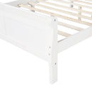 Platform Bed Frame Mattress Foundation Sleigh Bed With Headboard / Footboard / Wood Slat Suppor by HouseOfZazla