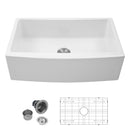 Farmhouse Sink, Apron Front Single Bowl With Arch Edge Design by HouseOfZazla