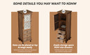 Rustic Wooden Storage Cabinet with Decorative Cutout Door & 3 Drawers