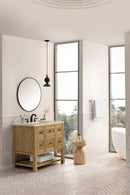 James Martin Breckenridge 36" Single Bathroom Vanity, Light Natural Oak