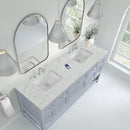 James Martin Breckenridge 72" Double Bathroom Vanity, Serenity Blue