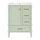 Bathroom Vanity, Modern Bathroom Cabinet With Sink Combo Set, Bathroom Storage Cabinet With A Soft Closing Door And 3 Drawers, Solid Wood Frame by Unique Piece Furniture