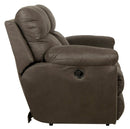 Atlas - Reclining Console Loveseat With Storage - Charcoal by Unique Piece Furniture
