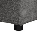 87.7" Convertible Sleeper, Sectional Pull Out Sofa Bed with Storage Ottoman, 2 Throw Pillows, 2 Stools, Wireless Charger and Two Hidden USB Ports for Living Room, Dark Gray