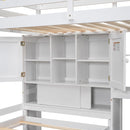 Loft Bed With Built In Desk And Staircase by HouseOfZazla