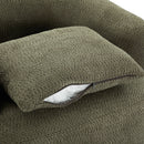 360° Swivel Barrel Sofa Chair With Throw Pillow, Upholstered Accent Chair by HouseOfZazla