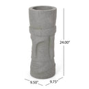 Classic Flower Planter With Magnesium Oxide Material - Stone Gray by HouseOfZazla
