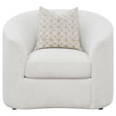 Rory - Sloped Arms Chair With Pillow - White