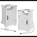 Farmhouse Nightstand, Charging Station & Storage by HouseOfZazla