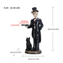Halloween Skeleton Butler Floor Statue