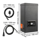 600W Low Voltage Landscape Transformer with Timer and Photocell Sensor by HouseOfZazla