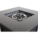 Powder Coated Fire Pit With Top - Black