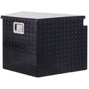 29inch Aluminum tool box,heavy duty truck bed tool box,outdoor trailer pickup storage tool box,RV storage organizer,underbody box w/lock keys,black 29x16.5x18.5inch