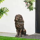 20.5" Resin Lion Statue, Outdoor and Indoor Decorative Sculpture by HouseOfZazla