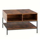Flip-Top Coffee Table With Storage Lift-Top Design With Hidden Compartment - Black by HouseOfZazla