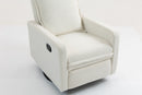 Short Plush Manual Button Armchair Sofa