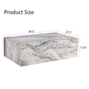Elegant Grey Stone Pattern Coffee Table