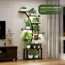 9 Tiered Indoor Plant Stand With 5 Adjustable Grow Lights by HouseOfZazla