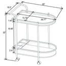 Serving Cart With Wine Rack
