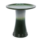17" Ceramic Bird Bath for Outside, Elegant Tall Outdoor Bird Bath by HouseOfZazla