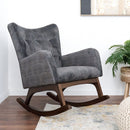 Alistair - Rocking Chair - Brown / Dark Gray by HouseOfZazla