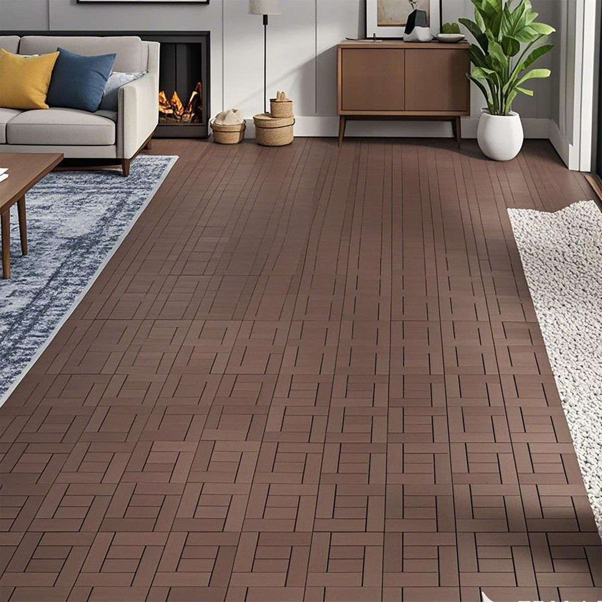 Patio Diy Module Interlocking Decking Tiles Floor, Outdoor And Indoor, Easy And Quick Installation, photo 11 of 12