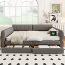 Upholstered Platform Bed With USB Charging by HouseOfZazla