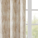 Printed Jacquard Grommet Top Total Blackout Curtain Panel
