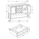 Declan - Traditional Server With Drawer And Wine Rack - Rustic by HouseOfZazla