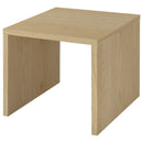 Canoga Engineered Wood Accent Side End Table Light Oak