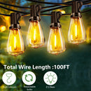 100 FT Solar String Lights Waterproof with Remote & USB Port by HouseOfZazla