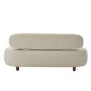 Lunara 66 in. Modern Curved Upholstered Chenille Sofa