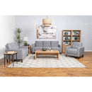 Harvey - Upholstered Tufted Accent Chair - Gray by HouseOfZazla