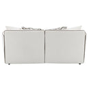 Yolanda - Loveseat With 4 Pillows - Beige Chenille by Unique Piece Furniture