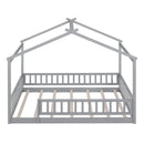 Bed House Bed Frame With Fence by HouseOfZazla
