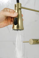 3 Functions Wall Mounted Bridge Kitchen Faucet