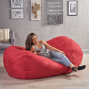 Jasper - Traditional Cylindrical Suede Bean Bag by Unique Piece Furniture