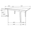 Prospect - Dining Table With Flared Leg - Natural by HouseOfZazla