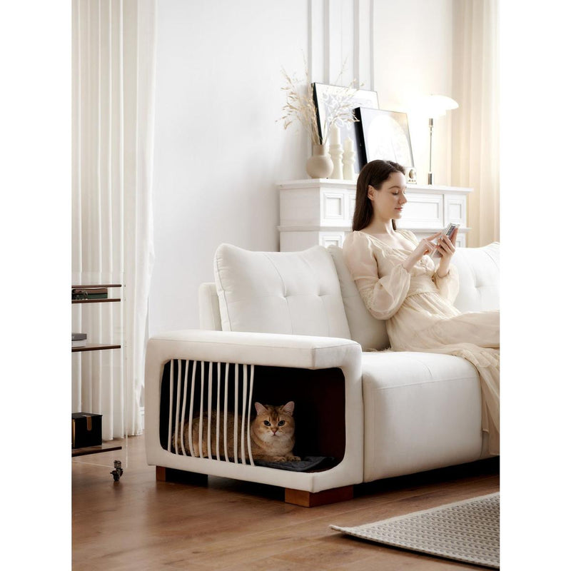 3 Seater Sofa Couch for Living Room,89" Modern Couches for Small Space,cat nest sofa,for cat friendly,Comfy Couch With Waterproof and cat scratch resistant fabric