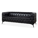 Square Arm Removable Cushion 3 Seater Sofa by Unique Piece Furniture