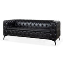 Square Arm Removable Cushion 3 Seater Sofa by Unique Piece Furniture