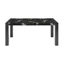 Dining Table And 4 Padded Chairs - Black by Unique Piece Furniture