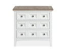 Heron Cove - Two Tone Drawer Nightstand - Chalk White And Dovetail Gray