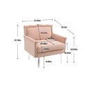 Accent Chair, Living Room Chair / leisure single sofa with acrylic feet