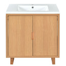 Bathroom Vanity Set With Sink, Combo Cabinet, Bathroom Storage Cabinet, Solid Wood Frame by HouseOfZazla