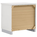 August - 6 Piece Queen Panel Bedroom Set With LED Lighting - White